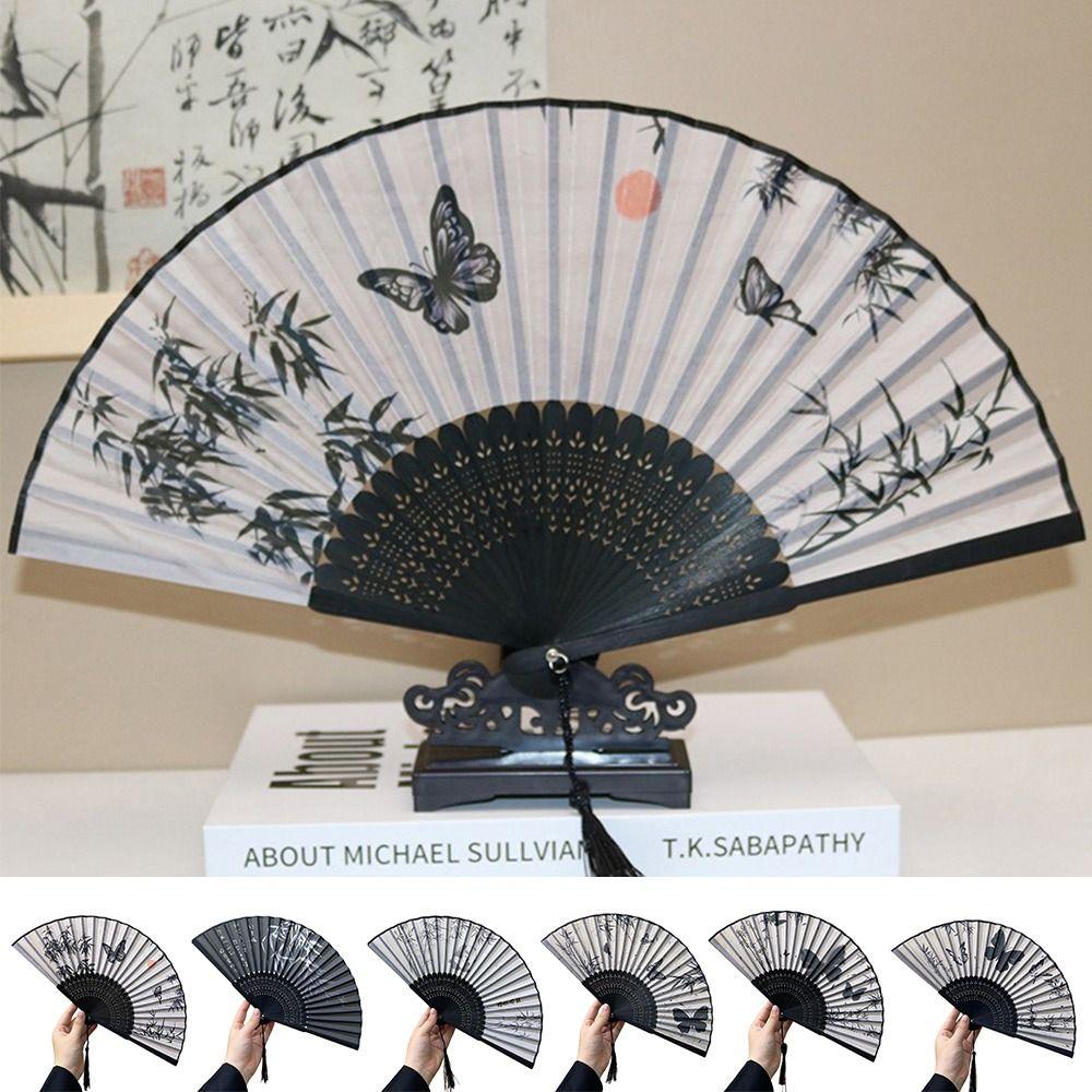 Fan Han Clothing Accessories Chinese Japanese Folding Fan Plastic Shank Classical Dance Fan Gifts Type A
Fan Han Clothing Accessories Chinese Japanese Folding Fan Plastic Shank Classical Dance Fan Gifts Type A