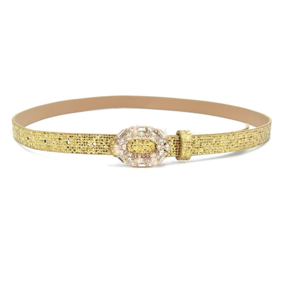 Fashion Bling Bling Sparkling Rhinestone Belt Versatile Glitter Slide Buckle Belt Luxury Brand Design PU Leather Belt Women золотий
Fashion Bling Bling Sparkling Rhinestone Belt Versatile Glitter Slide Buckle Belt Luxury Brand Design PU Leather Belt Women золотий