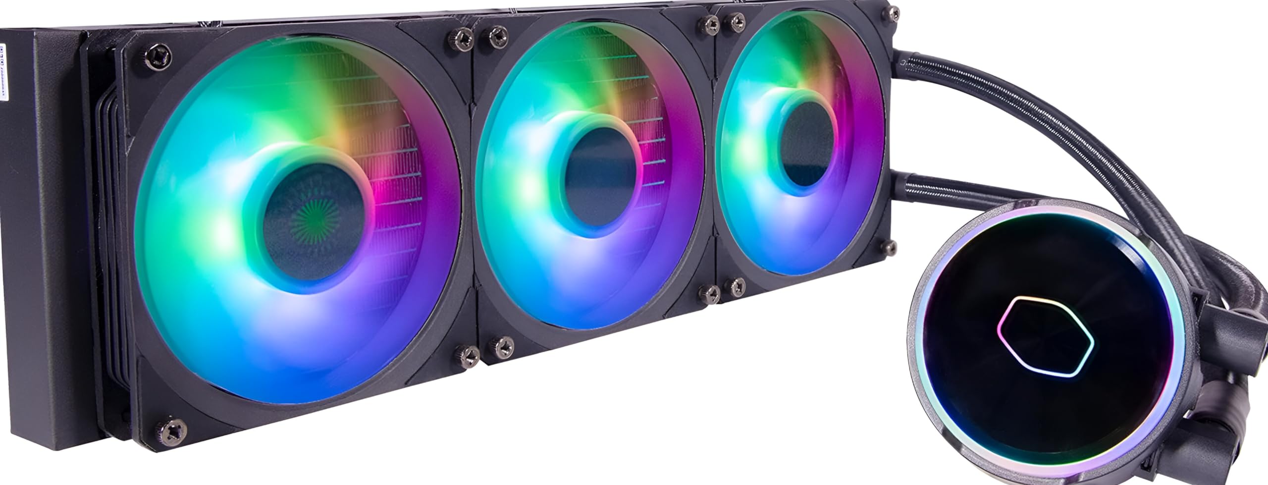 Cooler Master MasterLiquid PL360 Flux Simple Water Cooling CPU Cooler with ARGB FN1676 MLY-D36M-A23PZ-R1
Cooler Master MasterLiquid PL360 Flux Simple Water Cooling CPU Cooler with ARGB FN1676 MLY-D36M-A23PZ-R1