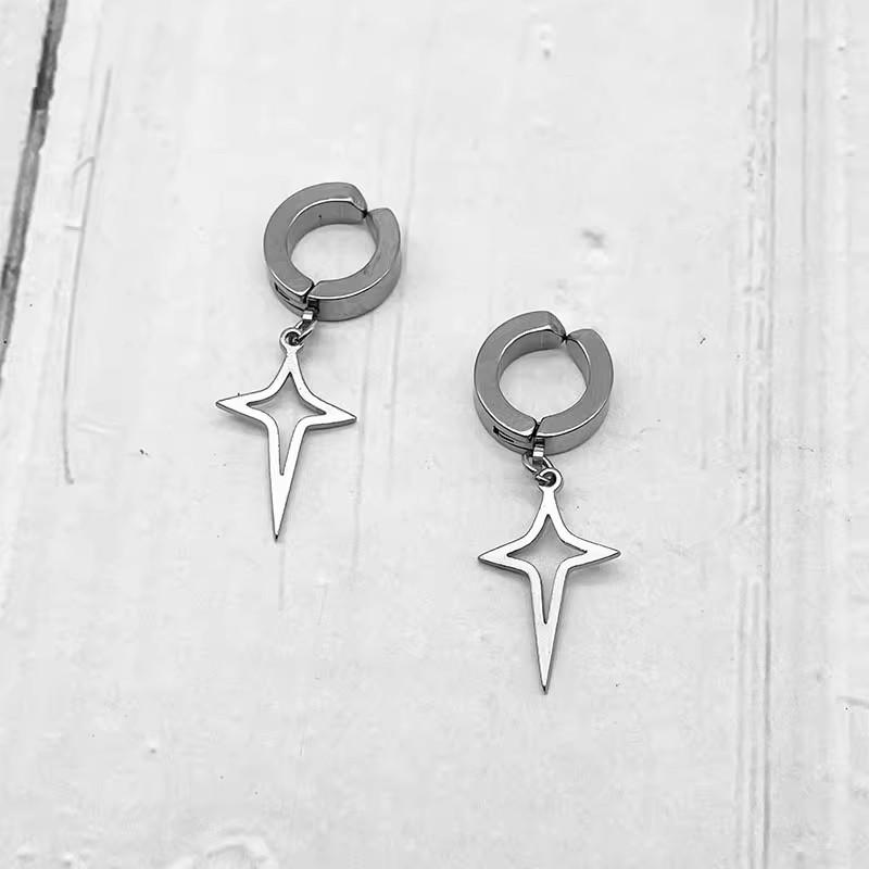 Four-Pointed Star Ear Cuff: Stylish Unisex Black Ear Wrap Jewelry
Four-Pointed Star Ear Cuff: Stylish Unisex Black Ear Wrap Jewelry
