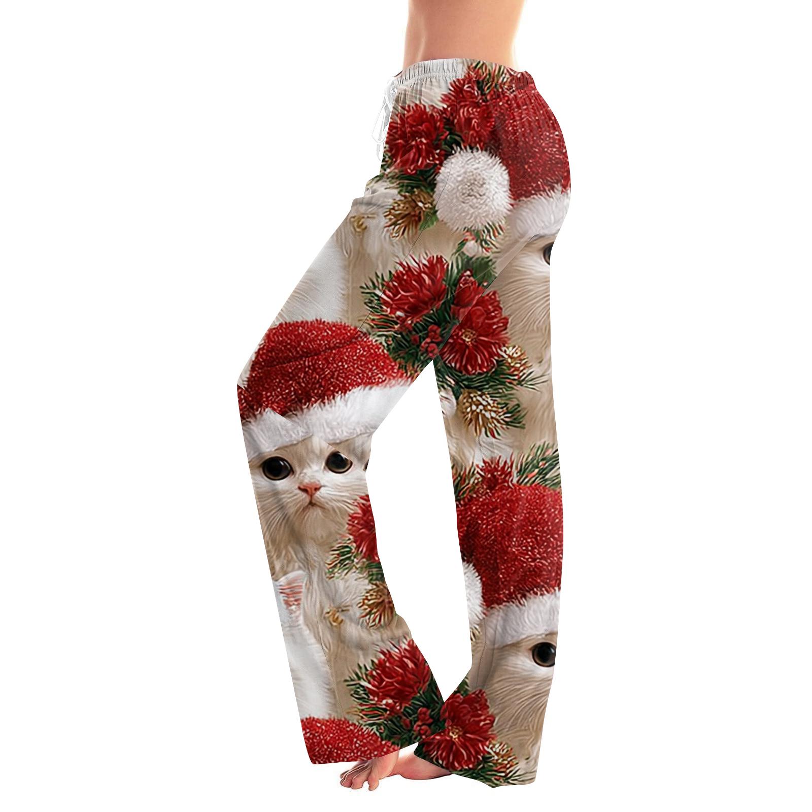 Женские повседневные брюки на кулиске с рождественским принтом XXL киноварь
Женские повседневные брюки на кулиске с рождественским принтом XXL киноварь