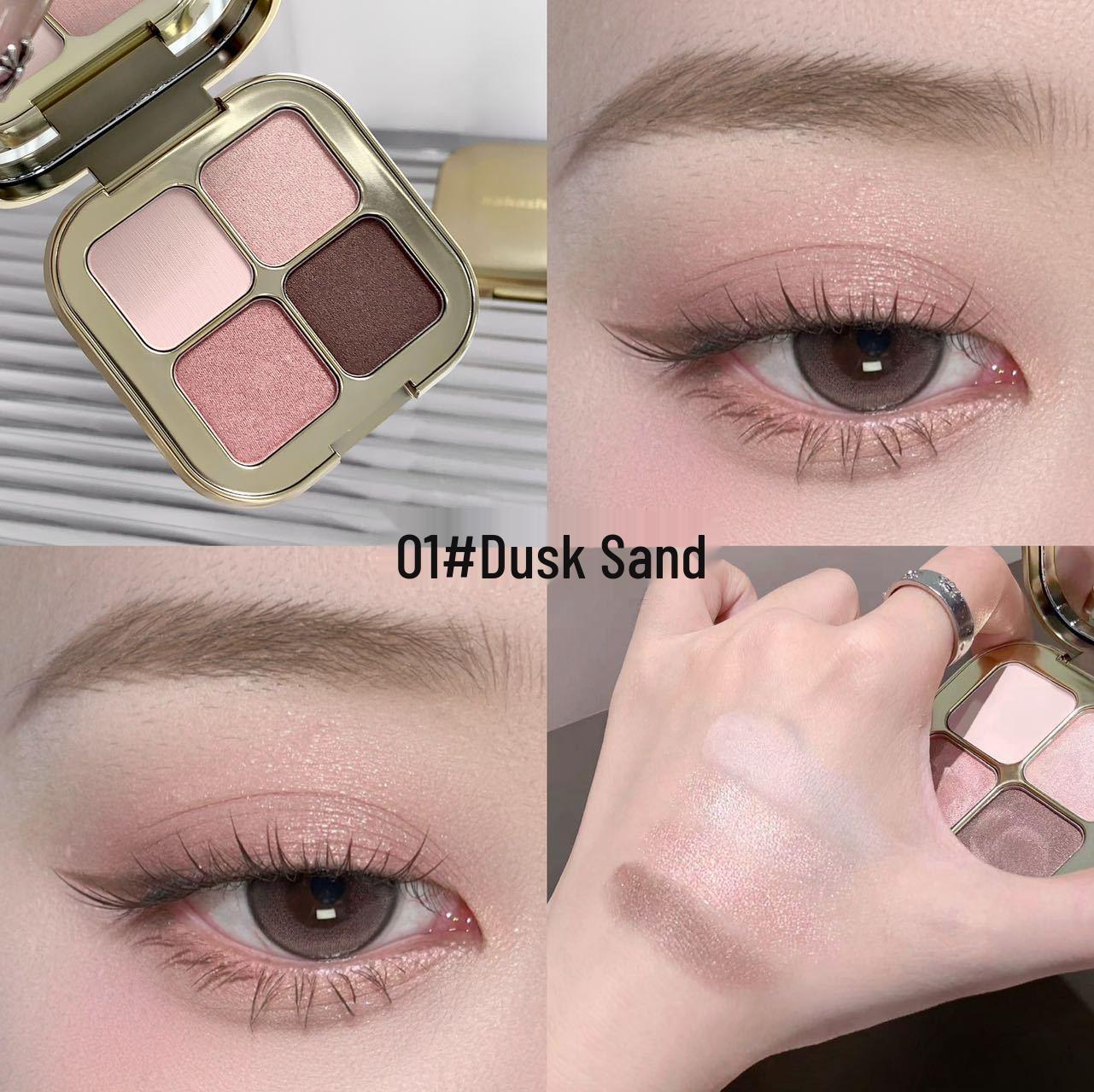 Kakashow Four-Color Eyeshadow Palette: Clear, Translucent, Shimmer, Pearlescent, Matte, Pigmented for a Stunning Look. 4 x 1.6g
Kakashow Four-Color Eyeshadow Palette: Clear, Translucent, Shimmer, Pearlescent, Matte, Pigmented for a Stunning Look. 4 x 1.6g