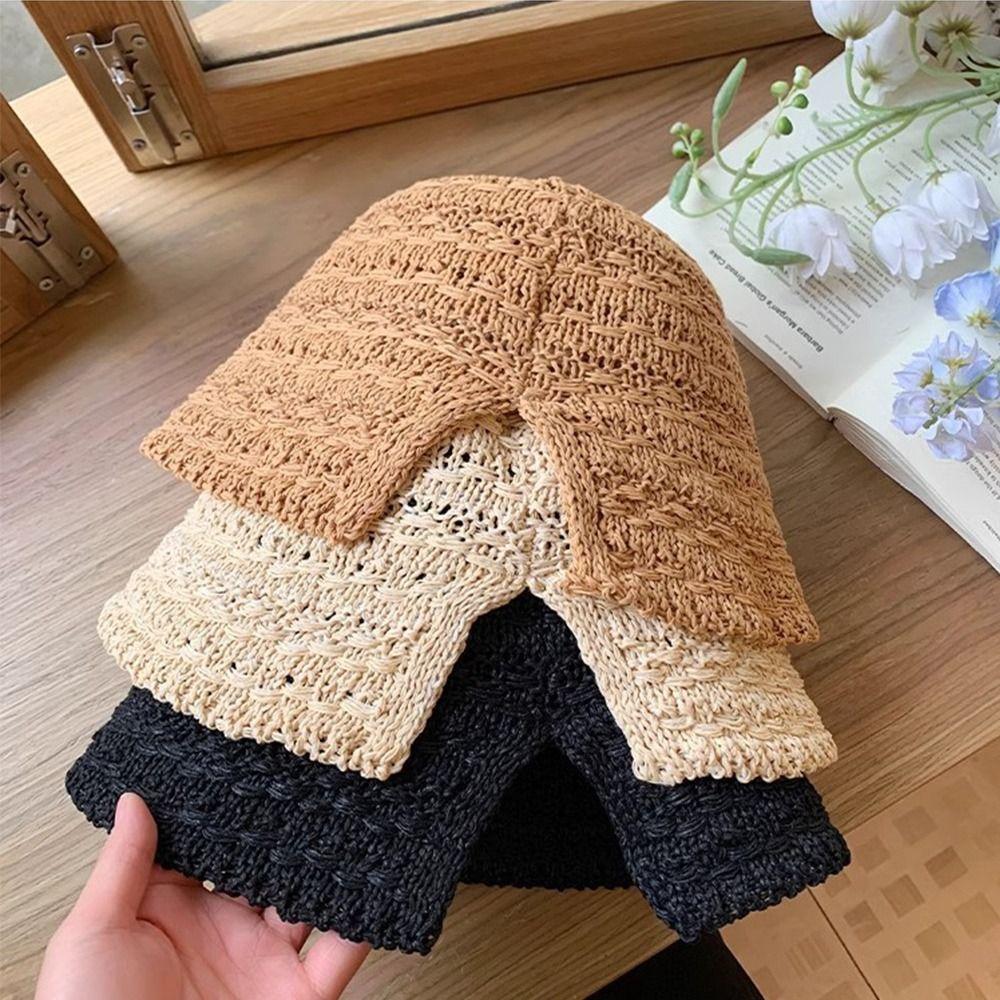 Summer Straw Bucket Hat Wide Brim Beach Visor Cap Elegant Straw Sun Hat Outdoor бежевий
Summer Straw Bucket Hat Wide Brim Beach Visor Cap Elegant Straw Sun Hat Outdoor бежевий