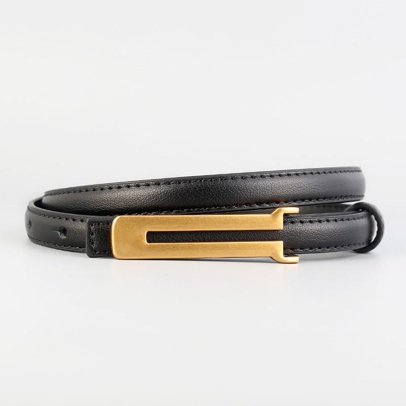 Leather Slim Ladies Belt With Vintage Doubleloop Decor For Casual And Work Wear чёрный
Leather Slim Ladies Belt With Vintage Doubleloop Decor For Casual And Work Wear чёрный