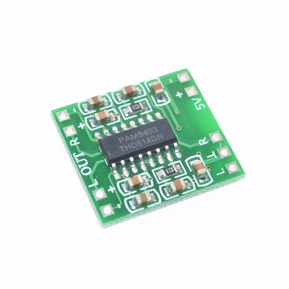 Ультрамініатюрна цифрова плата підсилювача 2*3 Вт Плата підсилювача класу D PAM8403 2,5 ~ 5 В доступне джерело живлення USB
Ультрамініатюрна цифрова плата підсилювача 2*3 Вт Плата підсилювача класу D PAM8403 2,5 ~ 5 В доступне джерело живлення USB