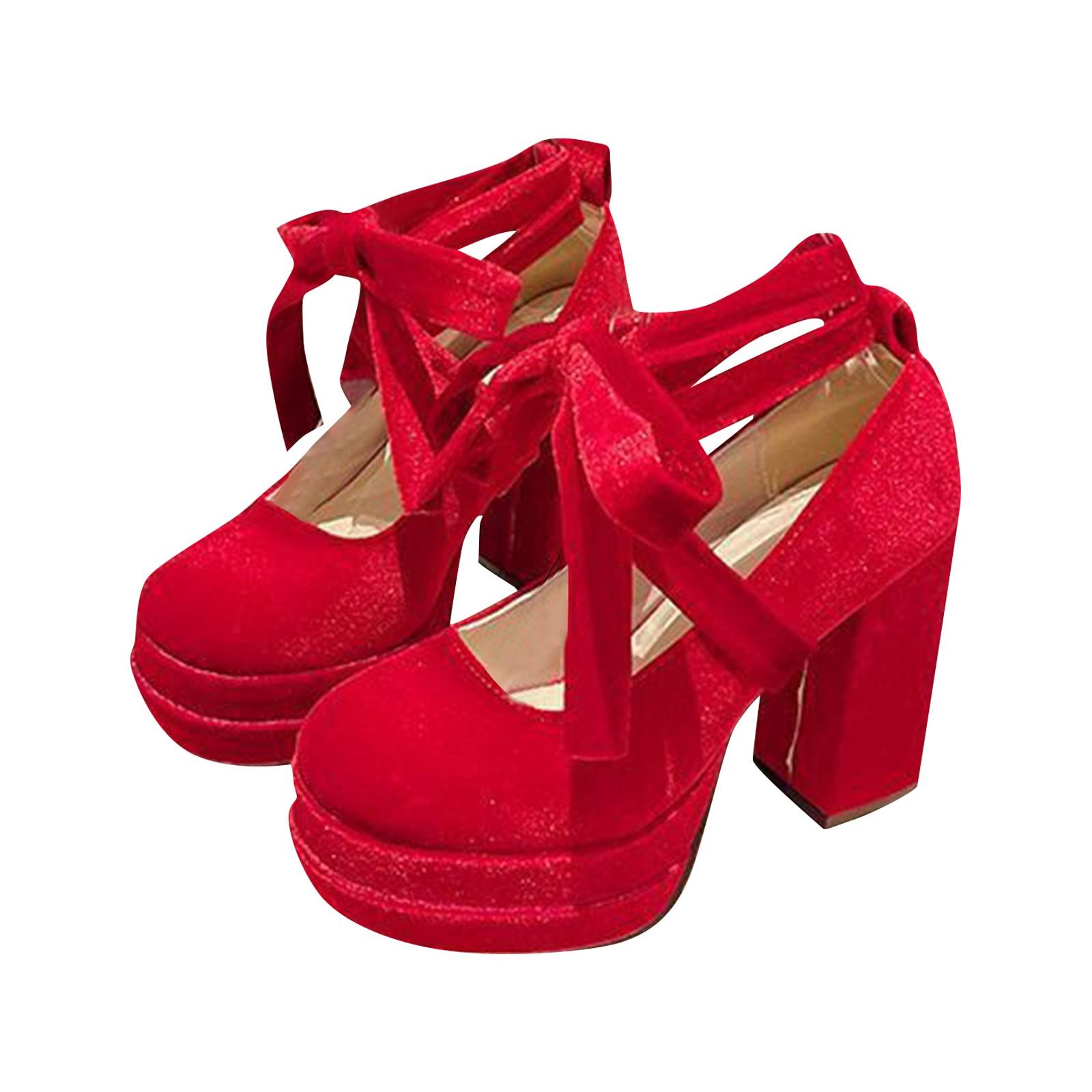 Женские туфли на высоком каблуке со шнуровкой и блочным каблуком 40 красный
Женские туфли на высоком каблуке со шнуровкой и блочным каблуком 40 красный