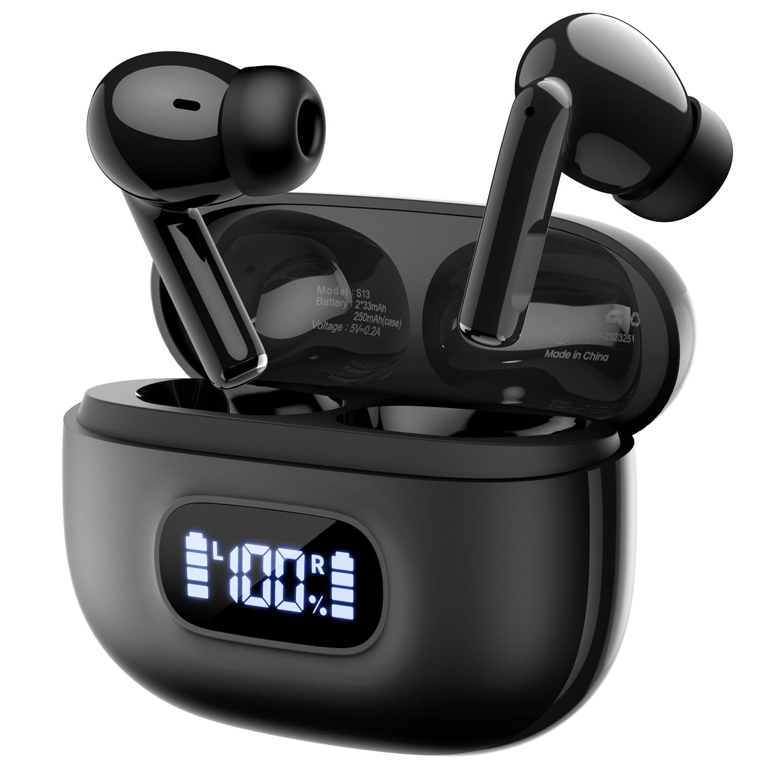 Wireless Bluetooth Noise Deep with Compact Fast ANC Automatic Instant Touch Compatible with Perfect for and Commuting Earbuds, Cancelling, Hi-Fi, чорний
Wireless Bluetooth Noise Deep with Compact Fast ANC Automatic Instant Touch Compatible with Perfect for and Commuting Earbuds, Cancelling, Hi-Fi, чорний