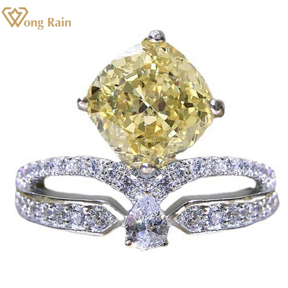 Wong Rain, 100% стерлинговое серебро 925 пробы, 8*8 мм, Корона AAAAA, цирконы, драгоценный камень, свадебное обручальное кольцо для женщин, ювелирные изделия, подарки US 5 жёлтый
Wong Rain, 100% стерлинговое серебро 925 пробы, 8*8 мм, Корона AAAAA, цирконы, драгоценный камень, свадебное обручальное кольцо для женщин, ювелирные изделия, подарки US 5 жёлтый
