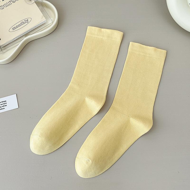 Женские весенне-осенние дезодорирующие носки-трубки из махры с влагопоглощающим эффектом, без косточек, с широкой резинкой. 1 pair жёлтый
Женские весенне-осенние дезодорирующие носки-трубки из махры с влагопоглощающим эффектом, без косточек, с широкой резинкой. 1 pair жёлтый