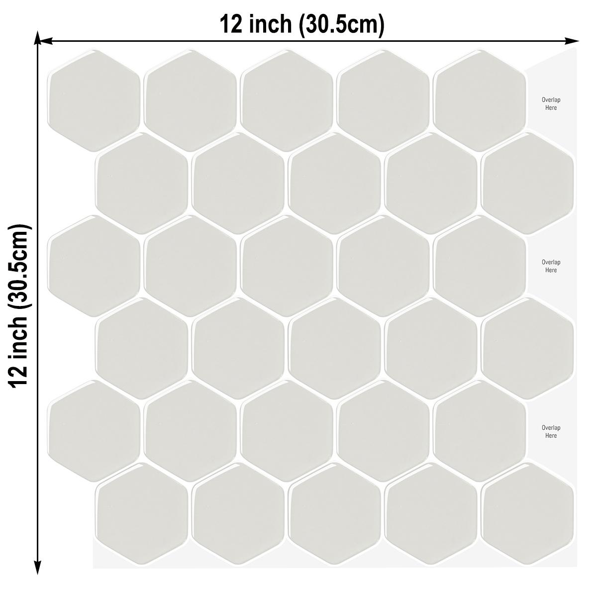 10 sheets Hexagon Strong Adhesive Wall Tile Stickers Self-adhesive Waterproof Vinyl Wallpaper For Kitchen Bathroom Backsplash 10 Pieces
10 sheets Hexagon Strong Adhesive Wall Tile Stickers Self-adhesive Waterproof Vinyl Wallpaper For Kitchen Bathroom Backsplash 10 Pieces
