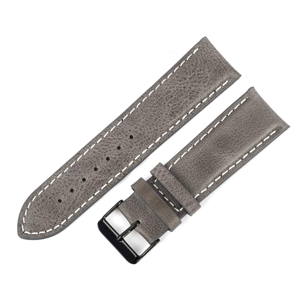 First Layer Cowhide Watch Band 22mm 24mm Vintage Genuine Leather Waterproof Watchband Brown Men Women Sport Bracelet Watch Strap 24mm сірий колір
First Layer Cowhide Watch Band 22mm 24mm Vintage Genuine Leather Waterproof Watchband Brown Men Women Sport Bracelet Watch Strap 24mm сірий колір