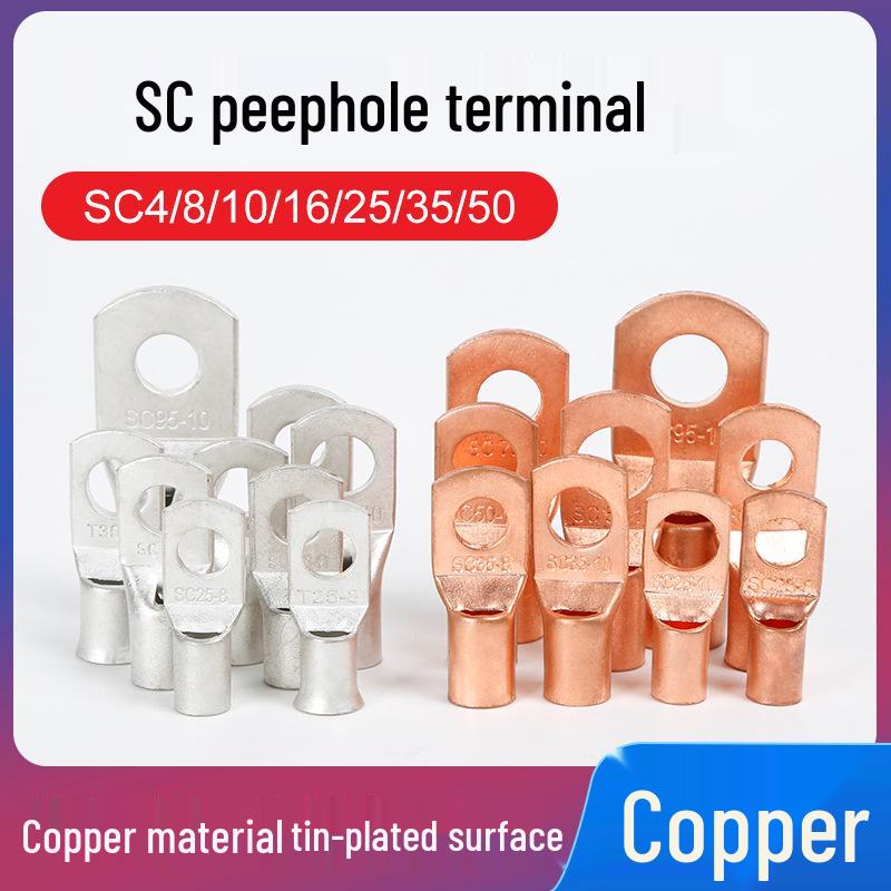 Yangchuang Copper Battery Lugs - Standard Cold-Pressed Wiring Terminals SC16-10
Yangchuang Copper Battery Lugs - Standard Cold-Pressed Wiring Terminals SC16-10