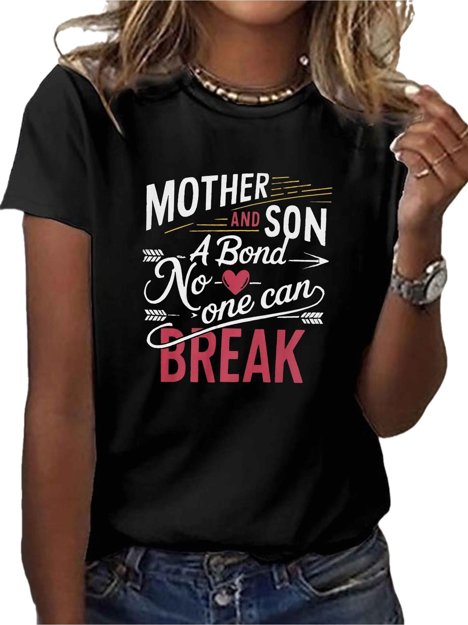 Mother and Son Bond Print T-shirt, Short Sleeve Crew Neck Casual Top for Summer & Spring, Women s Clothing 5XL різнокольоровий
Mother and Son Bond Print T-shirt, Short Sleeve Crew Neck Casual Top for Summer & Spring, Women s Clothing 5XL різнокольоровий