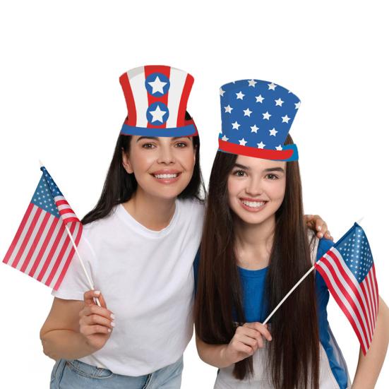 6/12Pcs Independence Day Paper Hat Red Blue White Patriotic Crown Crafts Kit Kids 4th of July 6pcs B
6/12Pcs Independence Day Paper Hat Red Blue White Patriotic Crown Crafts Kit Kids 4th of July 6pcs B
