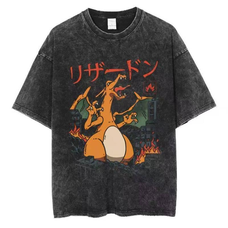 240g Heavy duty Summer Water Wash Retro American Hip Hop Elf Pokemon Genghis Anime Printed Loose Short Sleeve T L
240g Heavy duty Summer Water Wash Retro American Hip Hop Elf Pokemon Genghis Anime Printed Loose Short Sleeve T L