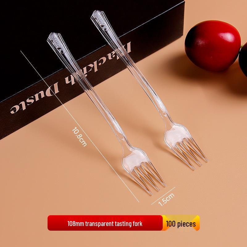 Transparent Disposable Plastic Fork and Spoon Set for Dessert and Fruit
Transparent Disposable Plastic Fork and Spoon Set for Dessert and Fruit