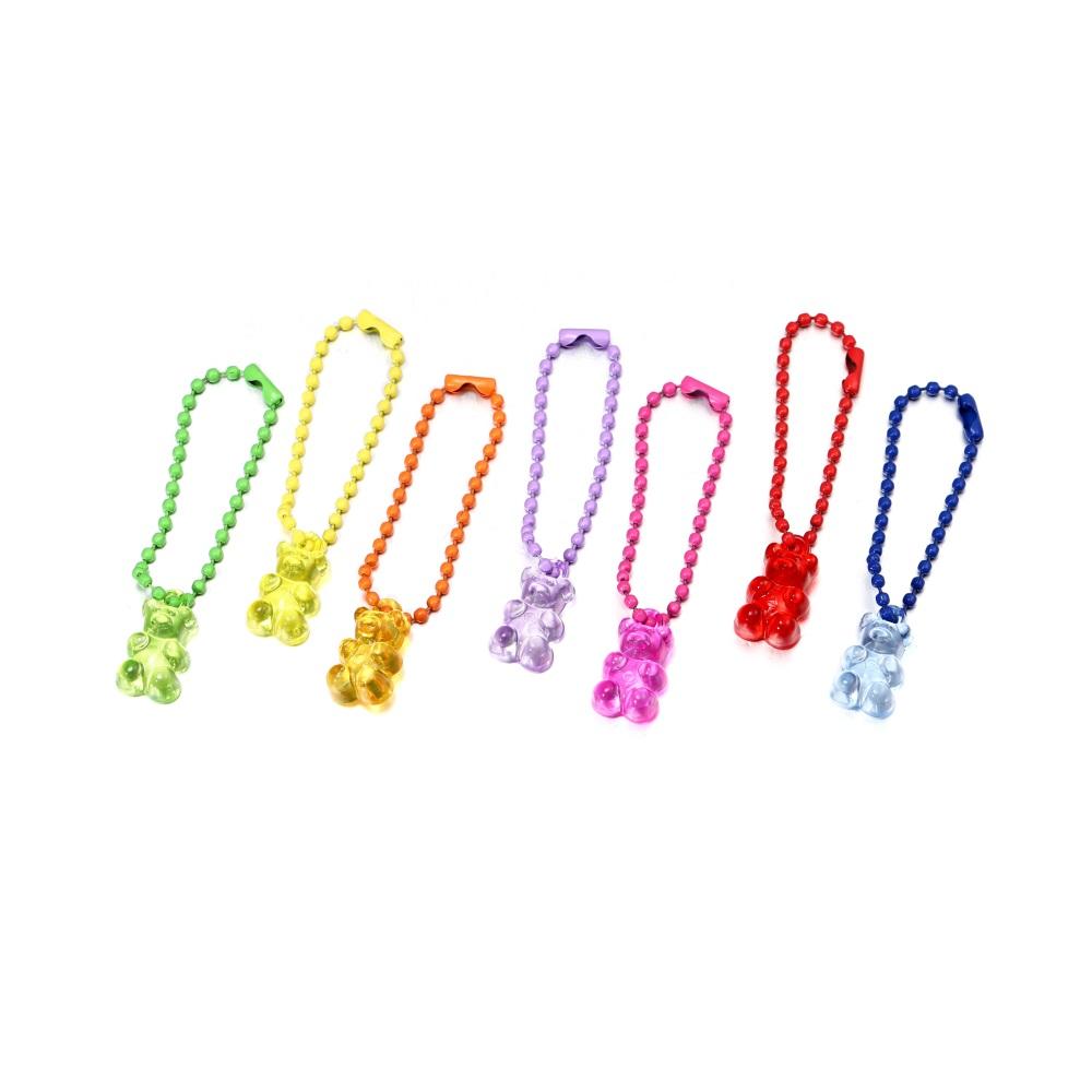 5pcs/bag Mixcolour Bear Chain Key Chain Resin Keychains Handbag Pendant DIY Charm Bag Jewelry Making Accessories Findings
5pcs/bag Mixcolour Bear Chain Key Chain Resin Keychains Handbag Pendant DIY Charm Bag Jewelry Making Accessories Findings