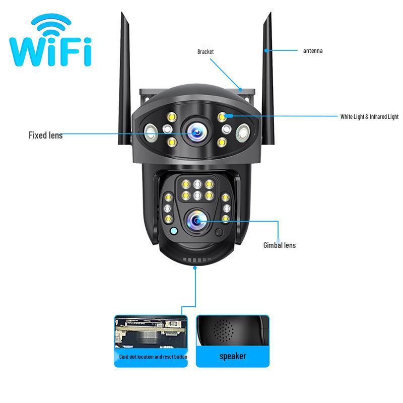 V380PRO Dual-Lens 4G HD Panoramic Camera with Night Vision and 360° View.
V380PRO Dual-Lens 4G HD Panoramic Camera with Night Vision and 360° View.