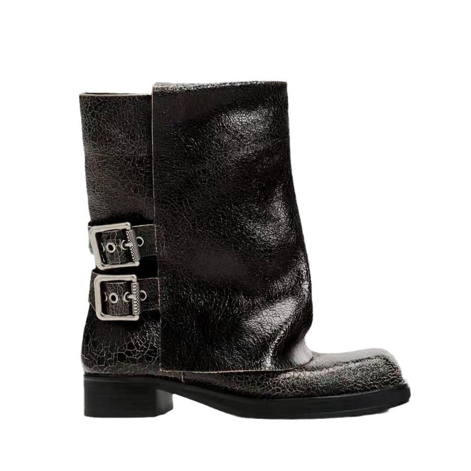 Женские ботильоны с узором «взрыв», новые осенне-зимние, ретро, с квадратным носком, ботинки-брюки, ботинки с пряжками в британском стиле 40
Женские ботильоны с узором «взрыв», новые осенне-зимние, ретро, с квадратным носком, ботинки-брюки, ботинки с пряжками в британском стиле 40