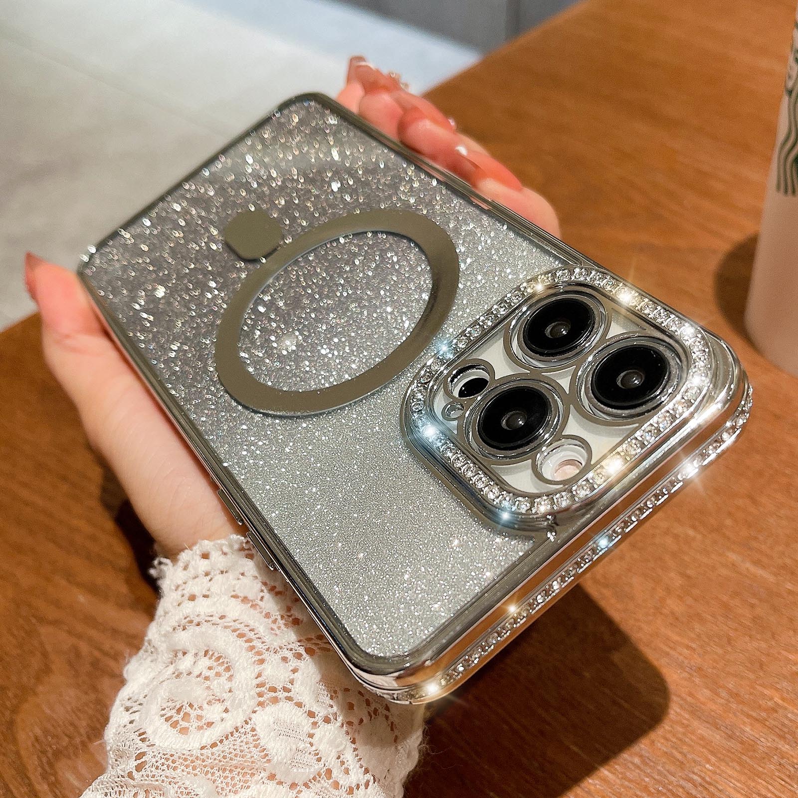 Luxury Diamond For Magsafe Magnetic Charging Phone Case For iPhone 11 12 13 14 Pro Max Plus Transparent Glitter Flash Cover Capa For iPhone 11Pro Max срібний
Luxury Diamond For Magsafe Magnetic Charging Phone Case For iPhone 11 12 13 14 Pro Max Plus Transparent Glitter Flash Cover Capa For iPhone 11Pro Max срібний