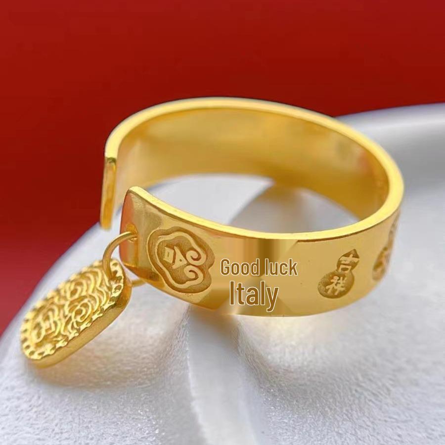 Hand-Engraved Unisex Open Band Ring: Sand Gold for Peace, Joy, Luck & Prosperity – Auspicious Hand Jewelry
Hand-Engraved Unisex Open Band Ring: Sand Gold for Peace, Joy, Luck & Prosperity – Auspicious Hand Jewelry