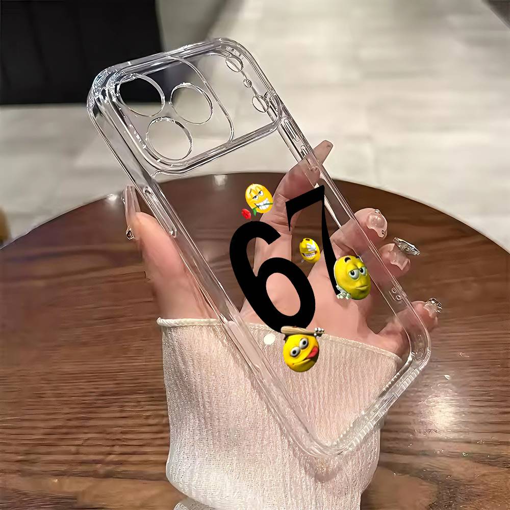 Six Seven 67 Phone Case For iPhone 17 16 15 14 13 12 11 Mini Pro Max Plus Transparent Cover iPhone15plus
Six Seven 67 Phone Case For iPhone 17 16 15 14 13 12 11 Mini Pro Max Plus Transparent Cover iPhone15plus