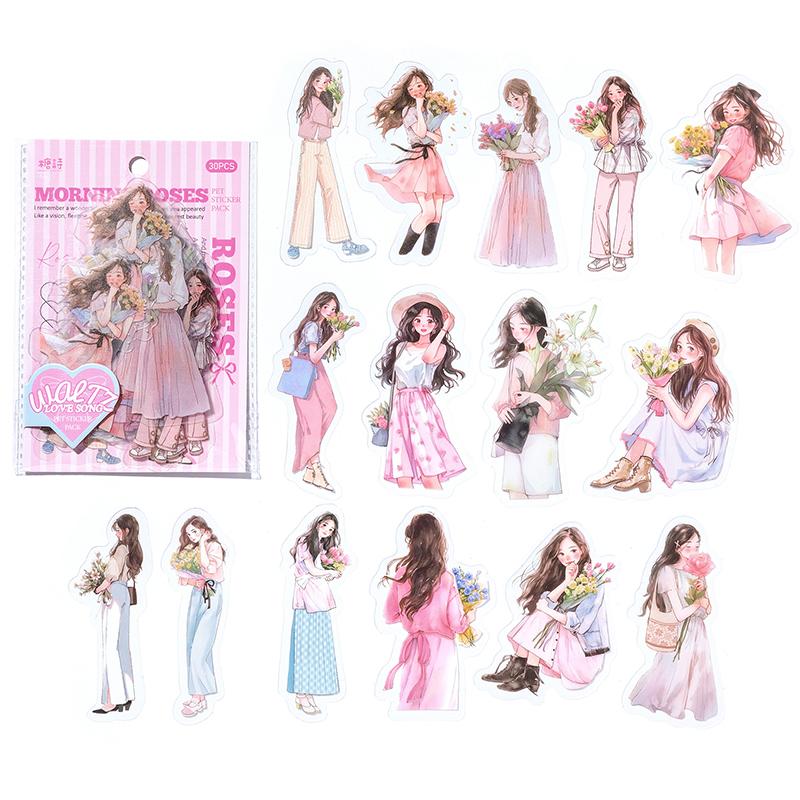 30 Sheets/Bag PET Stickers Cartoon Girl Character Sticker Creative Notebook Guka Collage Material DIY Greeting Card Decoration розовый
30 Sheets/Bag PET Stickers Cartoon Girl Character Sticker Creative Notebook Guka Collage Material DIY Greeting Card Decoration розовый