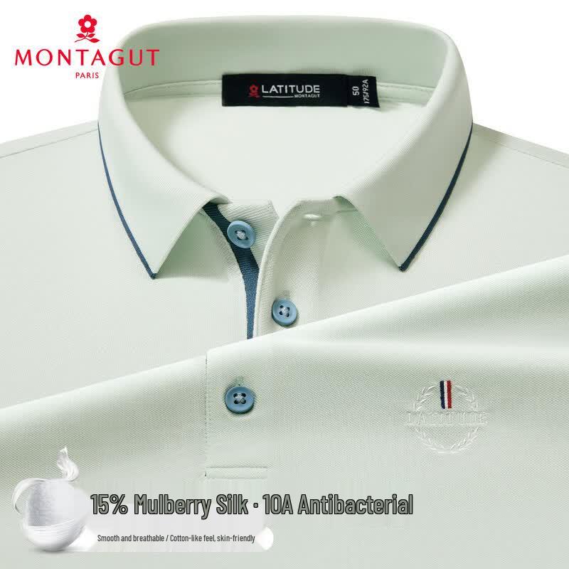 MONTAGUT Men s Breathable Polo Shirt with 15% Mulberry Silk and 10A Antibacterial Finish 2XL
MONTAGUT Men s Breathable Polo Shirt with 15% Mulberry Silk and 10A Antibacterial Finish 2XL
