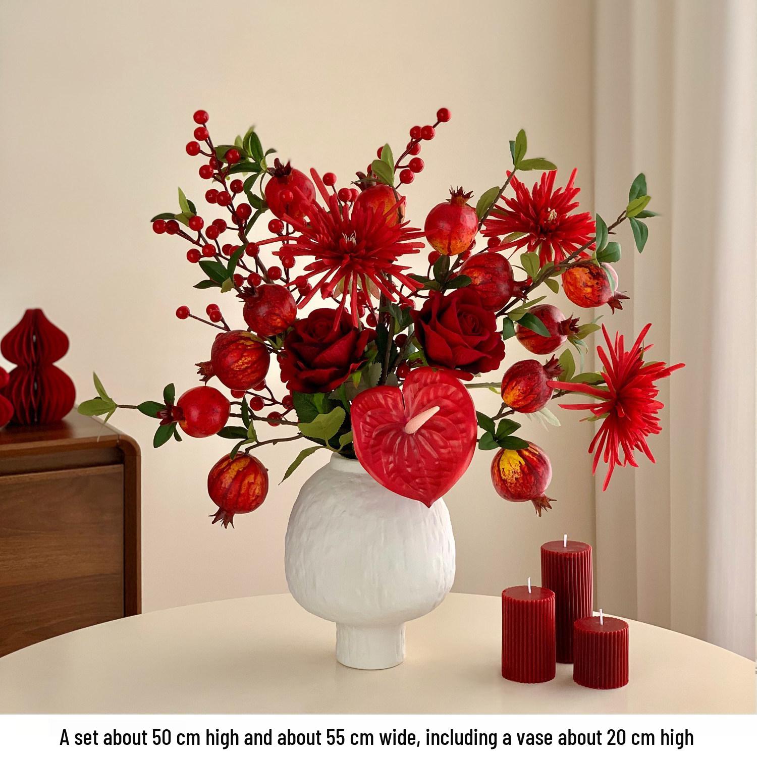 Red Holly Berry Anthurium Artificial Flowers for New Year Decoration
Red Holly Berry Anthurium Artificial Flowers for New Year Decoration