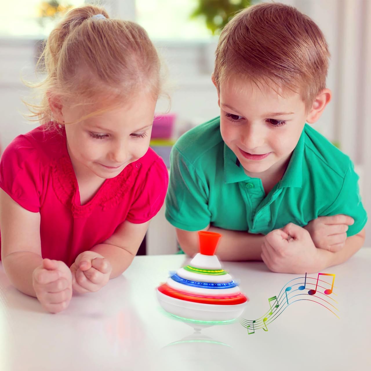 STOBOK Spinning Top Toy with LED and Music Peg-top Hand Spinner Gyro Toy Gift for Kids
STOBOK Spinning Top Toy with LED and Music Peg-top Hand Spinner Gyro Toy Gift for Kids