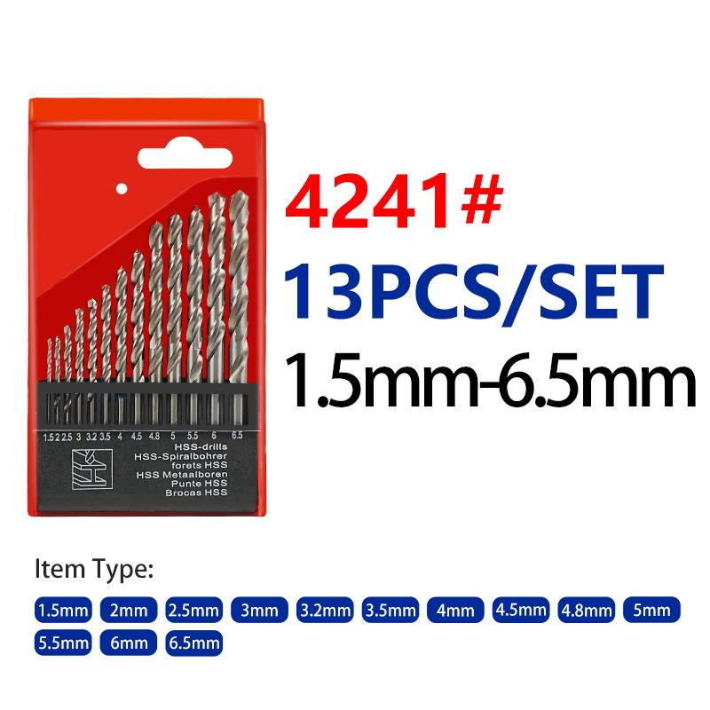 13/19/25PCS HSS Twist Drill Bit Set 1-13mm Metric Composite Drill Bits Bright Finish Cutting Drilling Tool For Wood/Metal Hole
13/19/25PCS HSS Twist Drill Bit Set 1-13mm Metric Composite Drill Bits Bright Finish Cutting Drilling Tool For Wood/Metal Hole
