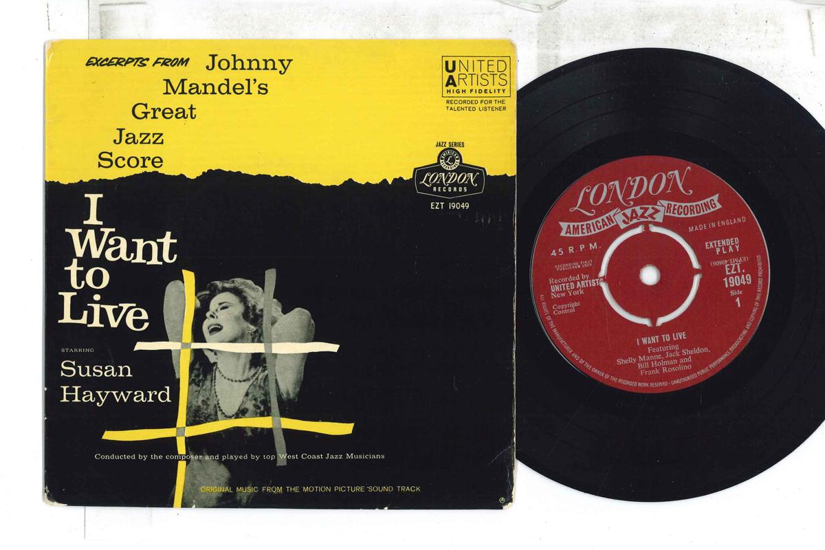7inch Record JOHNNY MANDEL I Want To Live Excerpts EZT19049 LONDON AMERICA 1959 UK Jazz Used
7inch Record JOHNNY MANDEL I Want To Live Excerpts EZT19049 LONDON AMERICA 1959 UK Jazz Used