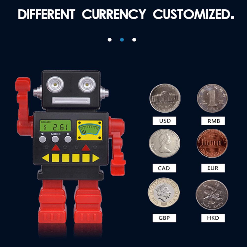 Cartoon Automatic Coin Counting Piggy Bank Robot for Kids Interactive Money Box (USD Version) Type A
Cartoon Automatic Coin Counting Piggy Bank Robot for Kids Interactive Money Box (USD Version) Type A