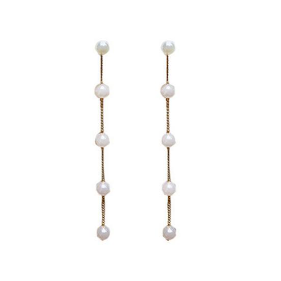 1 пара женских сережек, привлекательные серьги из искусственного жемчуга, очаровательные длинные висячие серьги для повседневной жизни
1 пара женских сережек, привлекательные серьги из искусственного жемчуга, очаровательные длинные висячие серьги для повседневной жизни