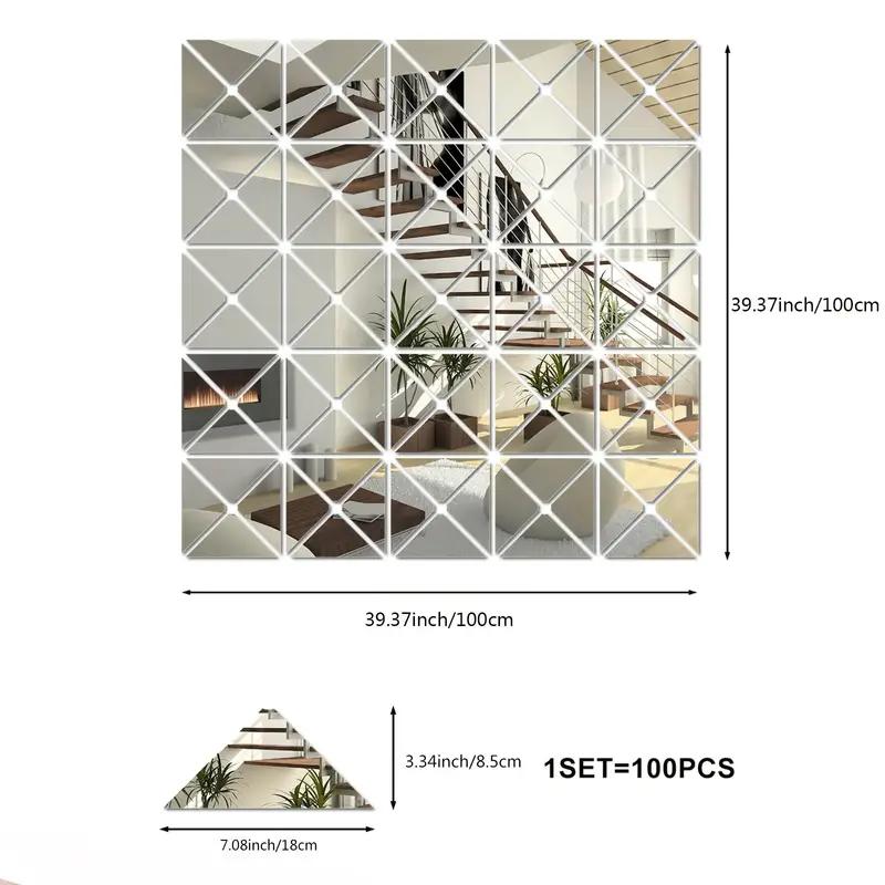 100 шт. Треугольные зеркальные наклейки, акриловые самоклеящиеся настенные наклейки, съемные настенные наклейки для гостиной, арт-дома серебряный
100 шт. Треугольные зеркальные наклейки, акриловые самоклеящиеся настенные наклейки, съемные настенные наклейки для гостиной, арт-дома серебряный