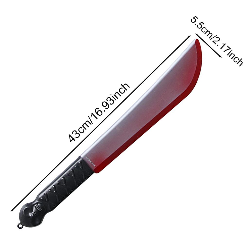 Halloween Decoration Faked Bloody Sharp Knife Props Horror Cosplay Plastic Toy Simulation Knife Halloween Party Supplies
Halloween Decoration Faked Bloody Sharp Knife Props Horror Cosplay Plastic Toy Simulation Knife Halloween Party Supplies