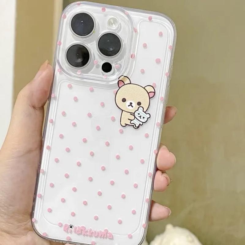 Lovely R-Rilakkuma Clear Case for iPhone 16 15 14 13 12 Mini 11 Pro Max XS X XR 8 7 Plus Shockproof Liquid Silicone Cover funda iPhone 16 чистий
Lovely R-Rilakkuma Clear Case for iPhone 16 15 14 13 12 Mini 11 Pro Max XS X XR 8 7 Plus Shockproof Liquid Silicone Cover funda iPhone 16 чистий