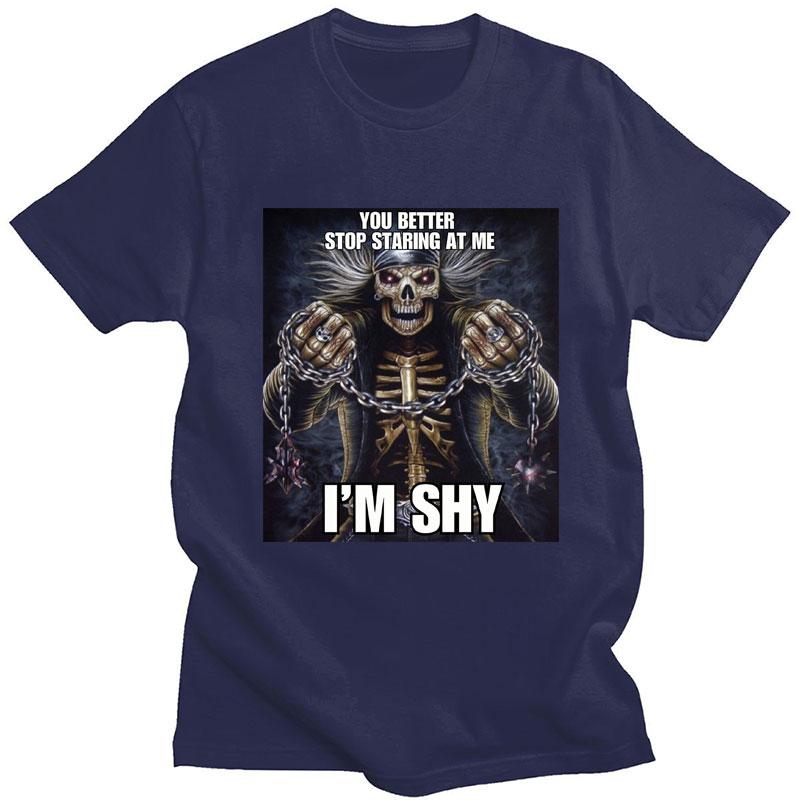 You Better Stop Staring At Me Im Shy T Shirts Evil Skeleton Meme Funny Short Sleeve Oversized Cotton Tshirts Gothic Streetwear S
You Better Stop Staring At Me Im Shy T Shirts Evil Skeleton Meme Funny Short Sleeve Oversized Cotton Tshirts Gothic Streetwear S