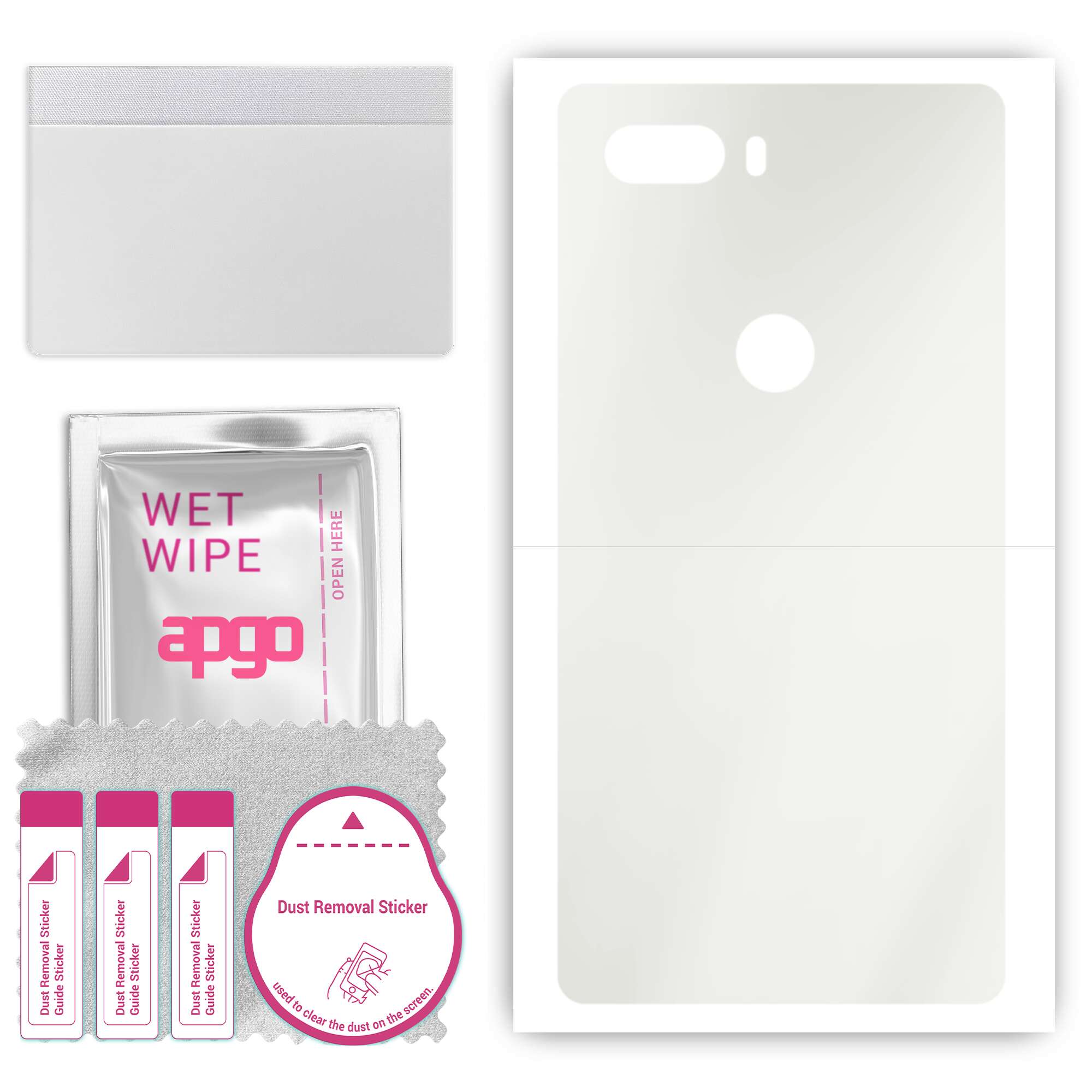 apgo MATTE Protective Skin Sticker for the back compatible with ZTE nubia Z18, Wrap Film, Hydrogel Film, Flexible, Soft TPU with positioning layer eas
apgo MATTE Protective Skin Sticker for the back compatible with ZTE nubia Z18, Wrap Film, Hydrogel Film, Flexible, Soft TPU with positioning layer eas