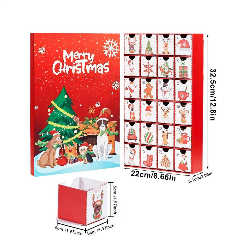 Christmas Countdown Calendar Festive Empty Drawer 24 Days Vacation Dog Calendar For Holiday Party Gathering Activities Family M червоний
Christmas Countdown Calendar Festive Empty Drawer 24 Days Vacation Dog Calendar For Holiday Party Gathering Activities Family M червоний