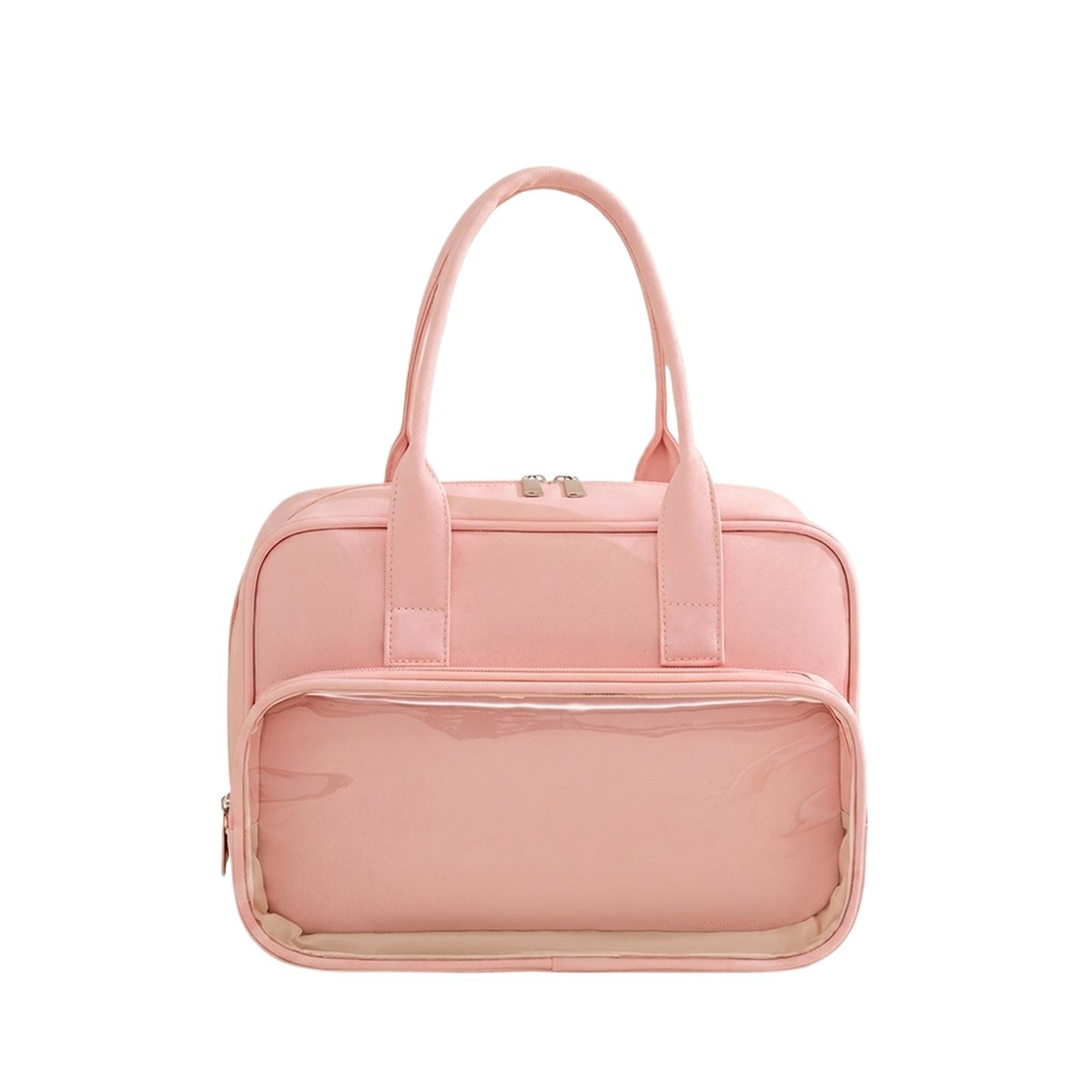 Portable Travel Toiletry Bag Handheld Wet and Dry Cosmetic Organizer with Multiple Compartments for Bathroom Accessories and Personal Care Items one size рожевий
Portable Travel Toiletry Bag Handheld Wet and Dry Cosmetic Organizer with Multiple Compartments for Bathroom Accessories and Personal Care Items one size рожевий
