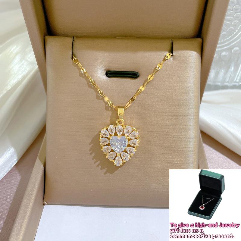 Light luxury temperament love full diamond real gold electroplated necklace female ins Internet celebrity collarbone chain with jewelry
Light luxury temperament love full diamond real gold electroplated necklace female ins Internet celebrity collarbone chain with jewelry