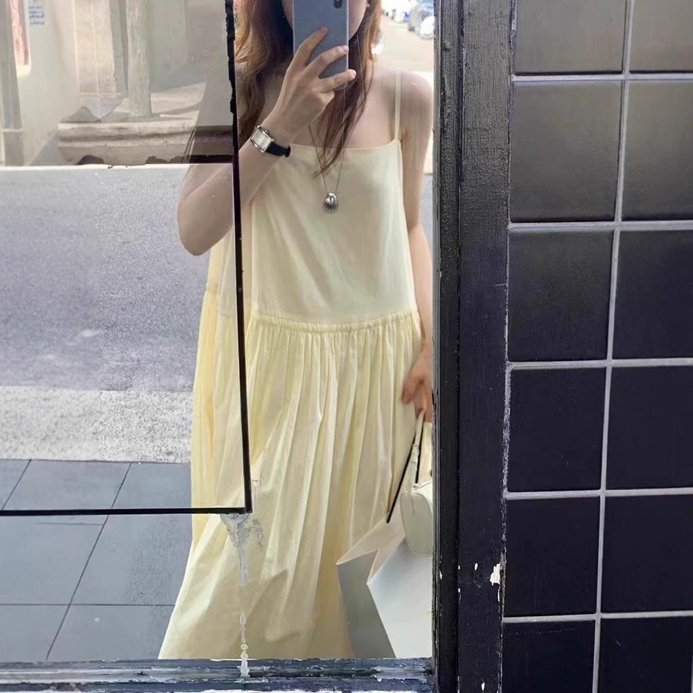 Available Plain Color Camisole Dress - 2025 Summer Korean A-line Skirt with Back Zipper One Size жёлтый
Available Plain Color Camisole Dress - 2025 Summer Korean A-line Skirt with Back Zipper One Size жёлтый