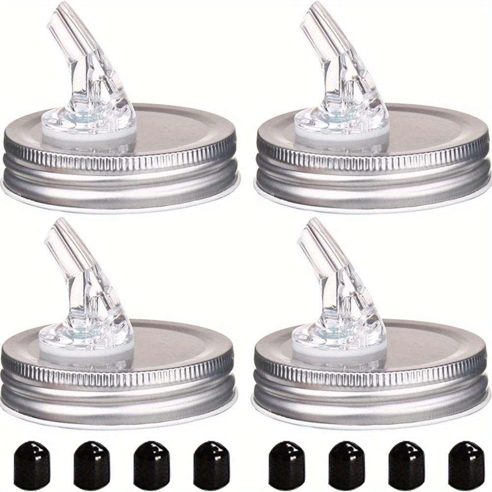 Mason jar spout. Freeflowing Mason jar pouring nozzle, with a conventional nozzle size of 70mm. Suitable for any liquid, leak proof 4-piece set+8 lids Pack of 4
Mason jar spout. Freeflowing Mason jar pouring nozzle, with a conventional nozzle size of 70mm. Suitable for any liquid, leak proof 4-piece set+8 lids Pack of 4