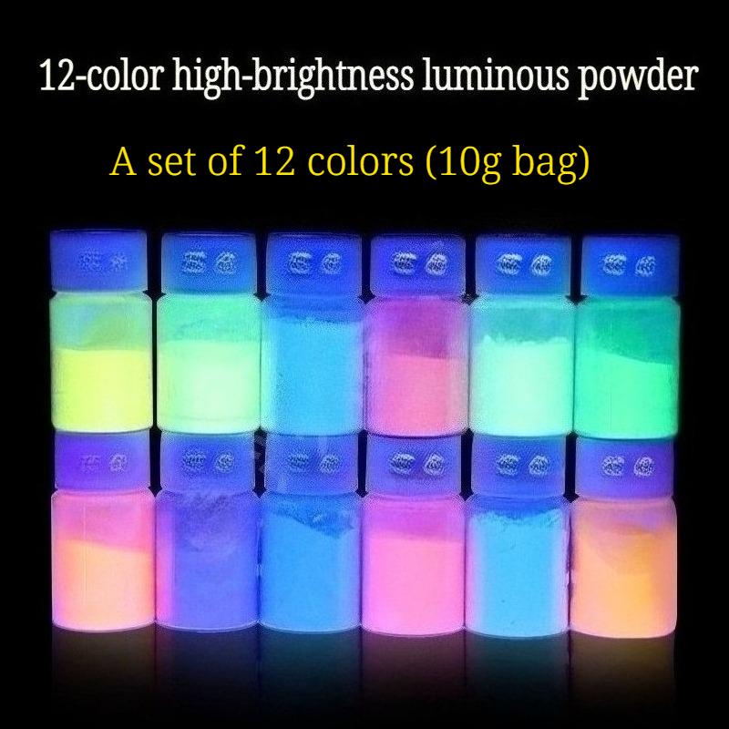 12 Colors Per Set of Luminous Powder 10g Handmade DIY Resin Injection Molding Printing of Silicone Rubber Ink and Paint Toys Luminous Powder
12 Colors Per Set of Luminous Powder 10g Handmade DIY Resin Injection Molding Printing of Silicone Rubber Ink and Paint Toys Luminous Powder