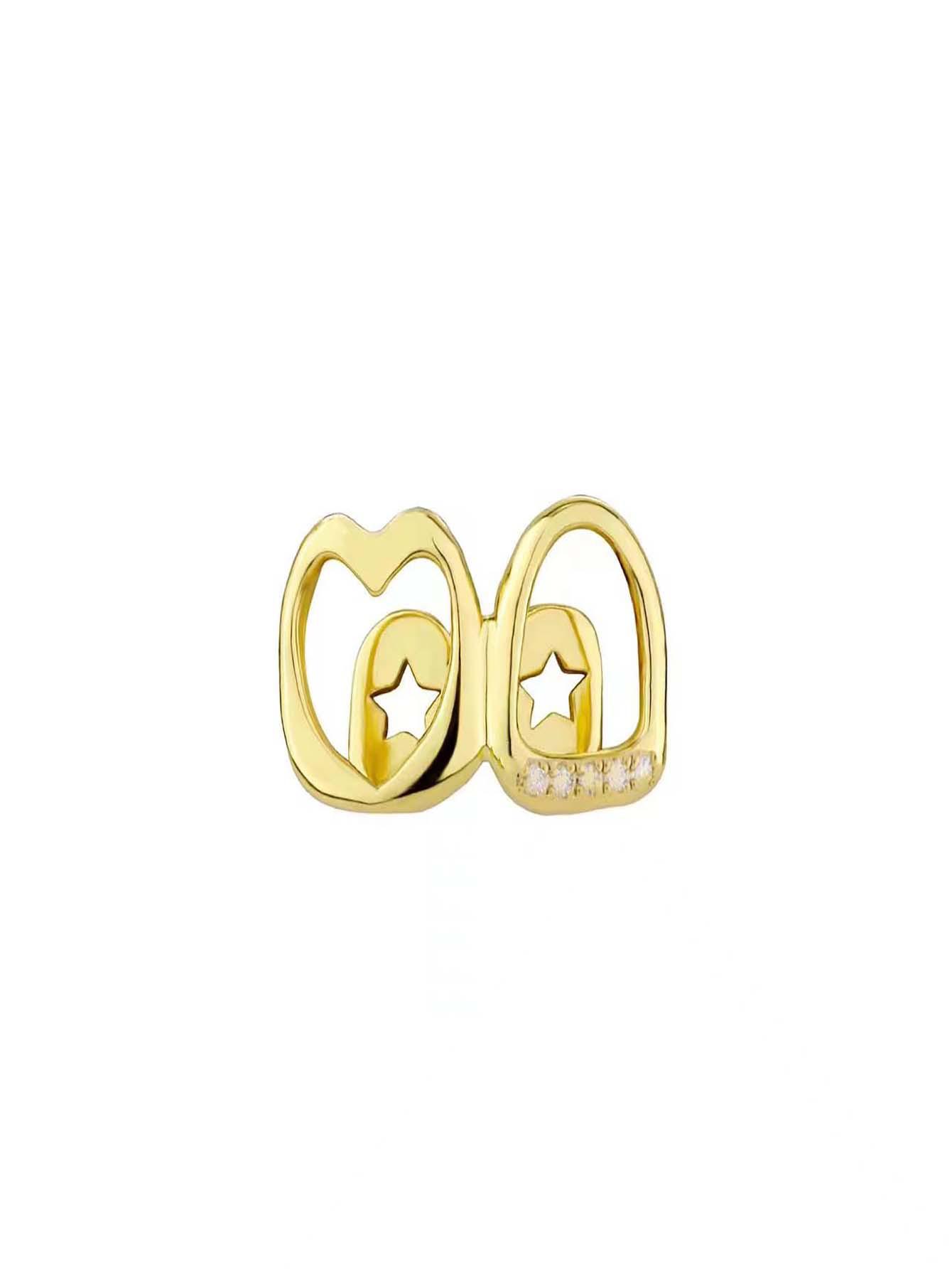 Euro-American Style Gold Hollow Heart Two-Tone Grillz for Daily Street Hip Hop Teeth Decoration золотий
Euro-American Style Gold Hollow Heart Two-Tone Grillz for Daily Street Hip Hop Teeth Decoration золотий
