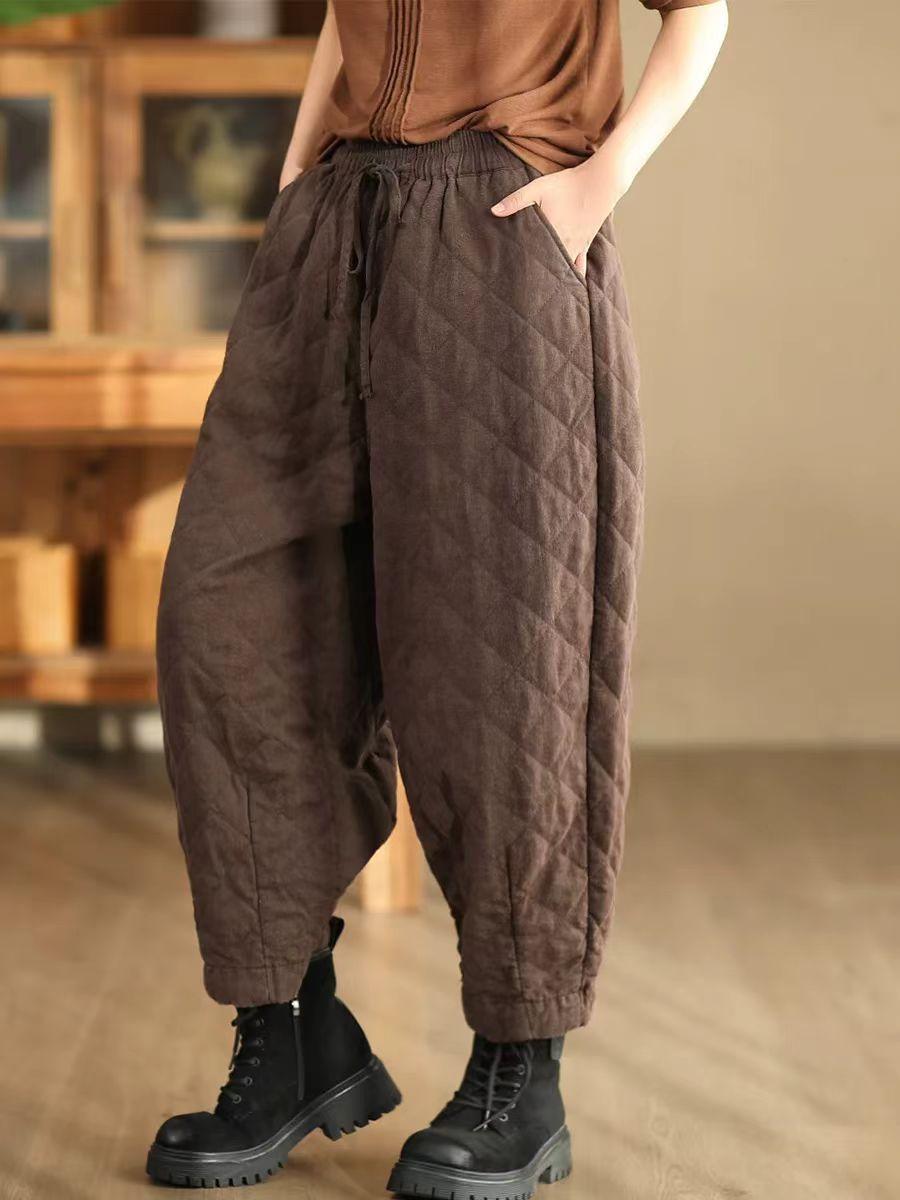 Johnature Женские теплые шаровары с эластичным поясом, однотонные повседневные брюки, зимние свободные женские длинные брюки XL кофейный
Johnature Женские теплые шаровары с эластичным поясом, однотонные повседневные брюки, зимние свободные женские длинные брюки XL кофейный