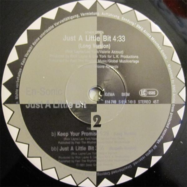 12inch Record EN-SONIC - Just A Little Bit 614749 Deep Groove 1991 Germany Dance & Electronica Used
12inch Record EN-SONIC - Just A Little Bit 614749 Deep Groove 1991 Germany Dance & Electronica Used