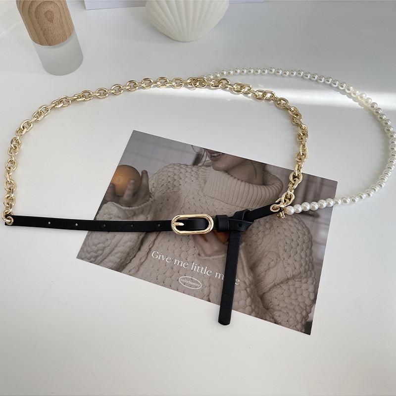 Hip Versatile Womens Hop Style Metal Waist Chain With Elegant Pearl Accents
Hip Versatile Womens Hop Style Metal Waist Chain With Elegant Pearl Accents