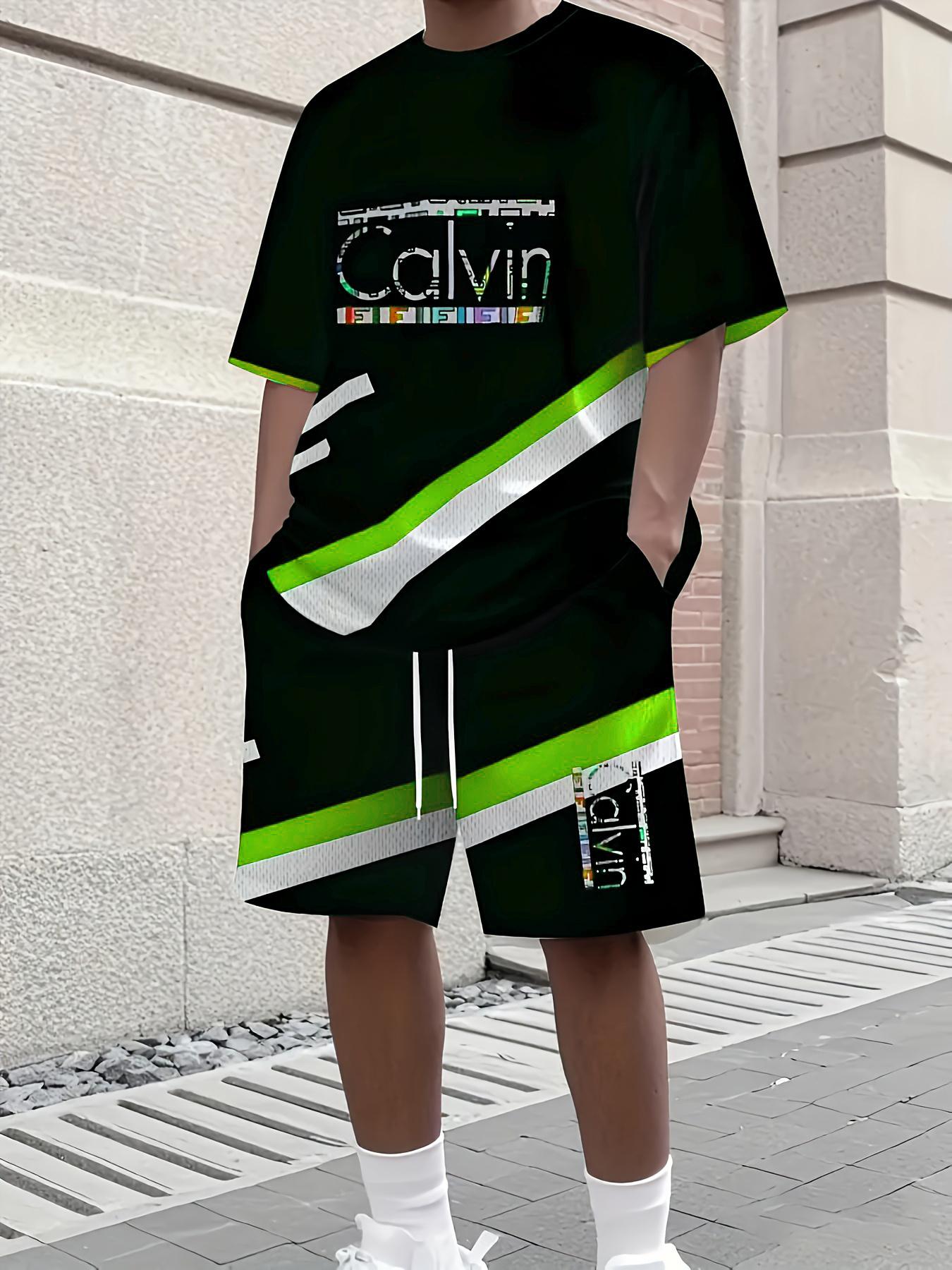 Summer Vacation Outdoor Fitness New Trend Fashion Casual Men 3D Digital Print Sports T-Shirt Pocket Drawstring Shorts Set S
Summer Vacation Outdoor Fitness New Trend Fashion Casual Men 3D Digital Print Sports T-Shirt Pocket Drawstring Shorts Set S